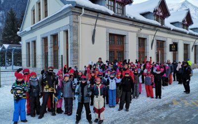 Classe de neige (4) – Ski, luge et carte postale pendant le week-end !