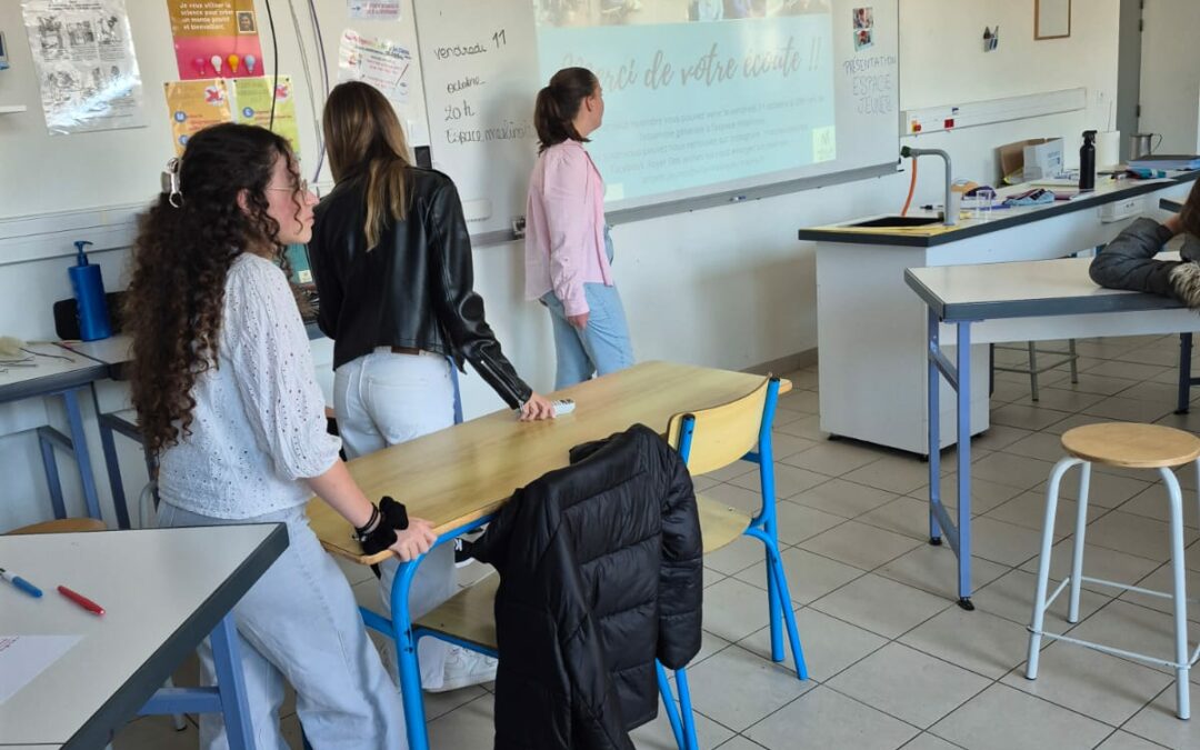 L’espace Jeune en présentation au collège